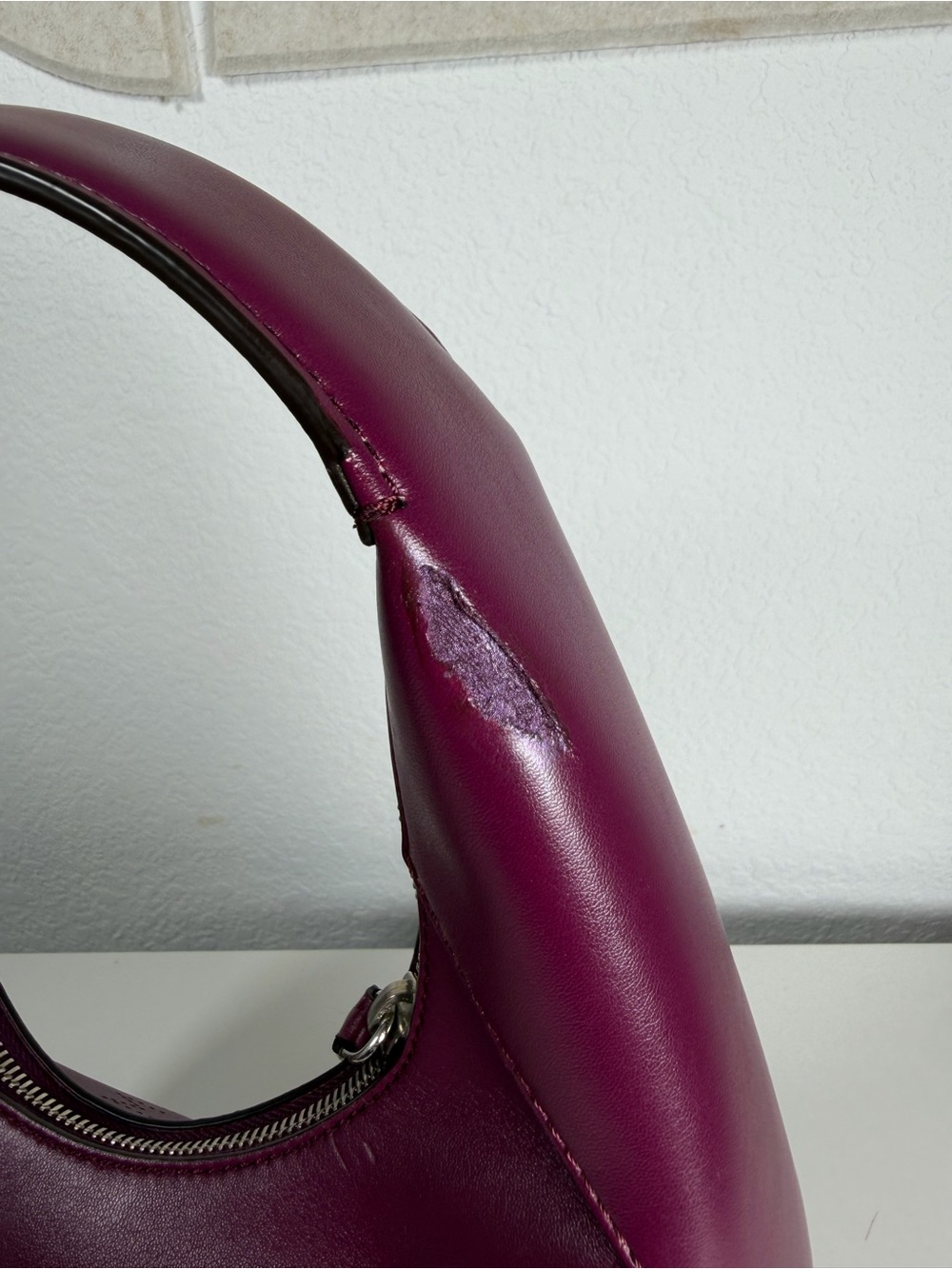 Stella McCartney Plum Crescent Hobo Shoulder Bag - Picture 11 of 11